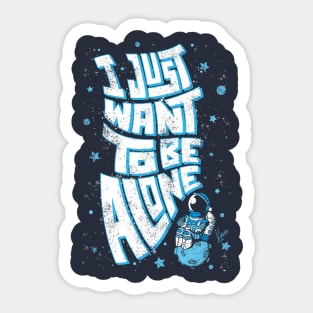 Lonely Astronaut Sticker